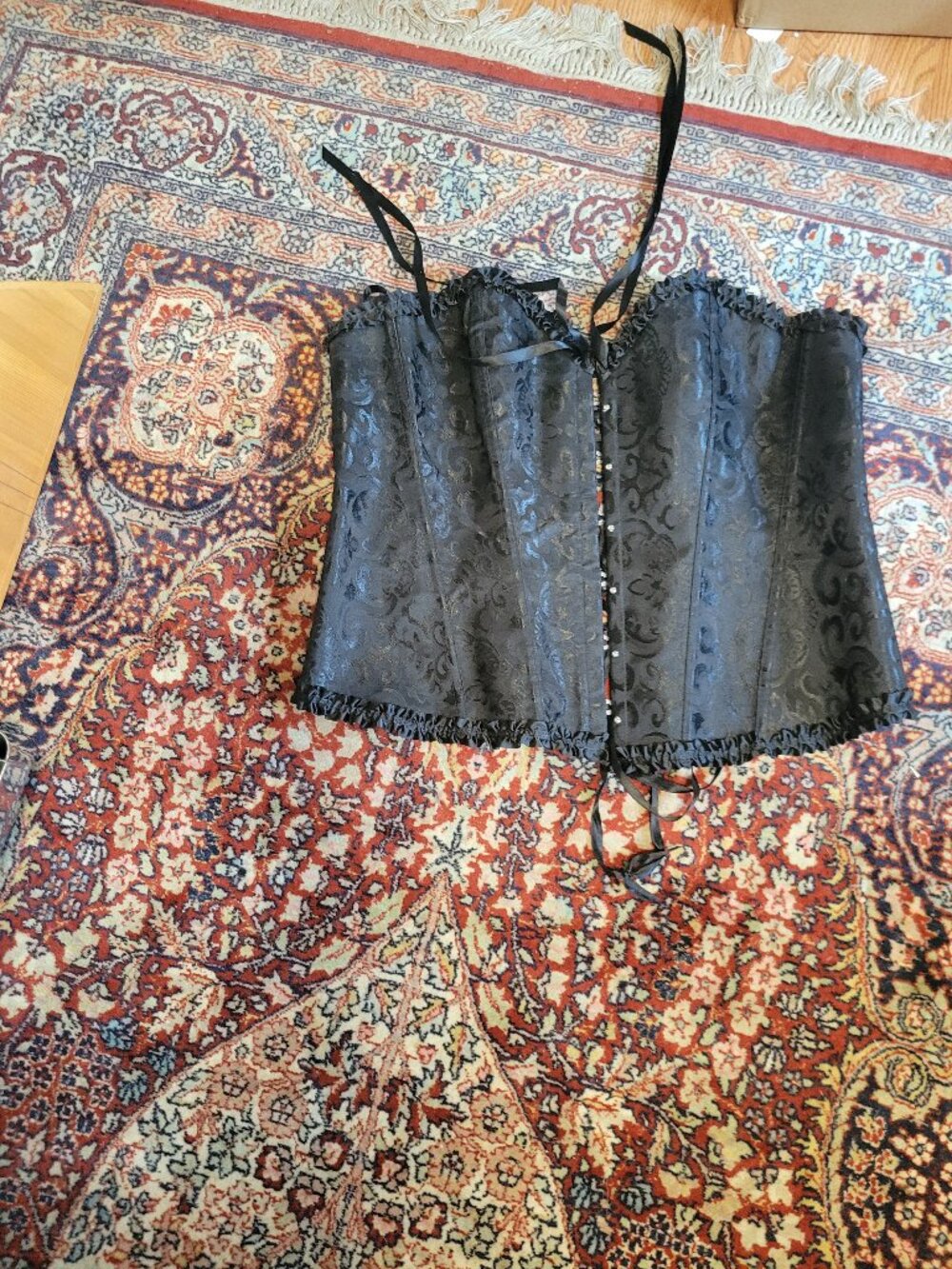 XL Black Ladies Bustier or Corset